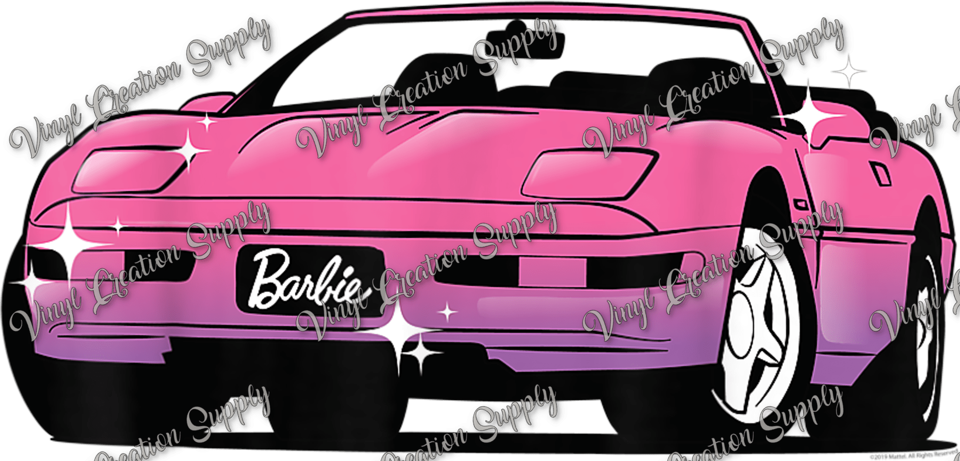 Barbie Car Vinyl Creation Supply