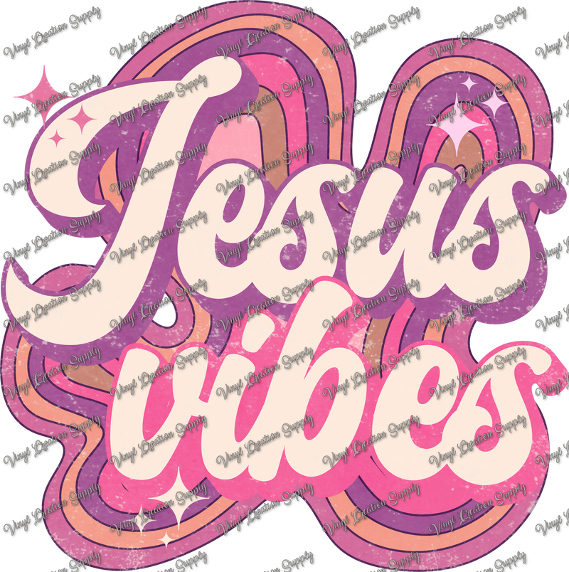 Jesus Vibes Pink Grunge