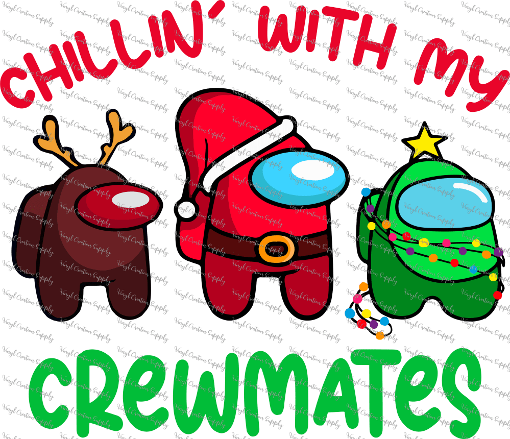 Mini Crewmate Among Us Character With Christmas Hat 2+ Hundred