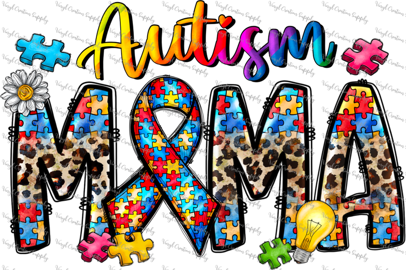 Autism Mama Cheetah Tie Dye