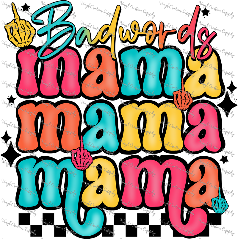 Badwords Mama Colorful