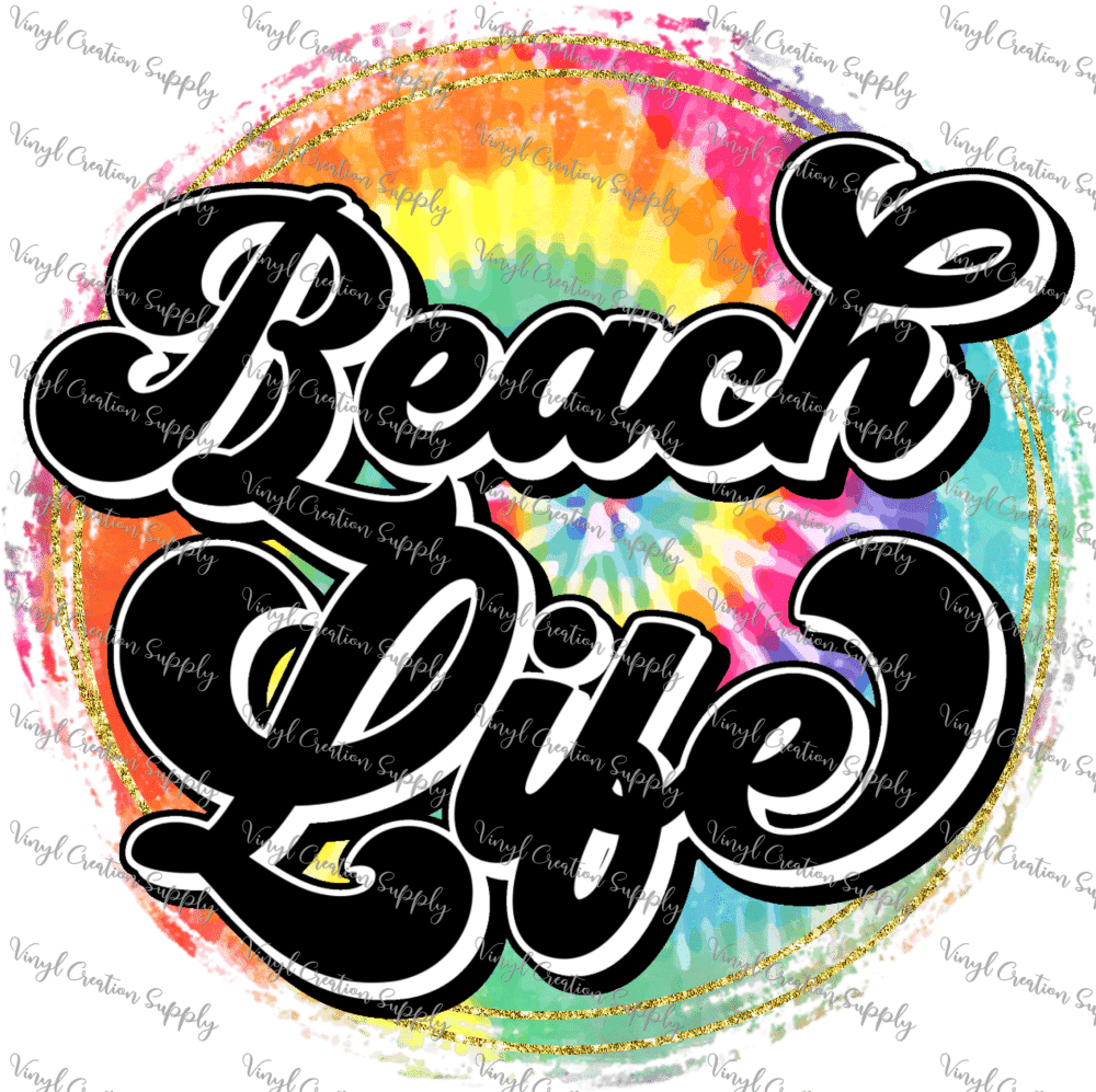 Beachy Tie Dye Vinyl