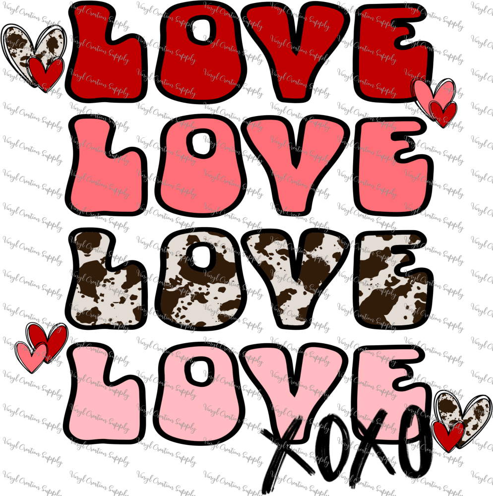 Love XOXO – Vinyl Creation Supply