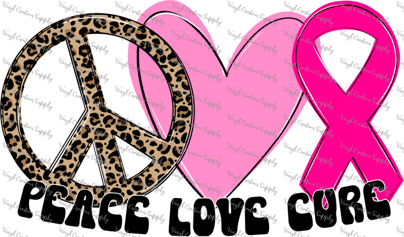 Peace Love Cure Cancer 2