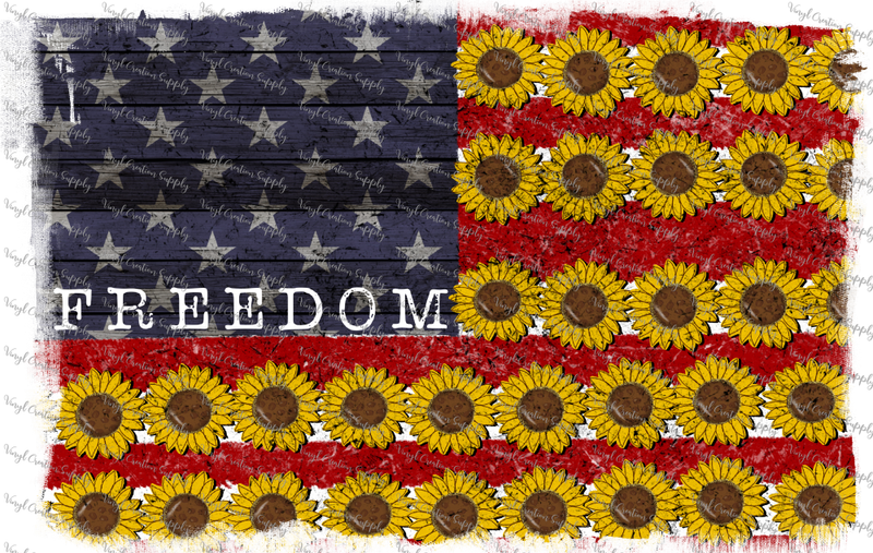 Sunflower Freedom Flag