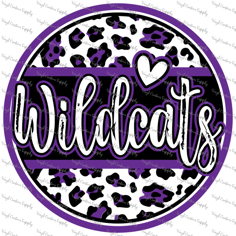 Wildcat Purple Circle