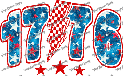 1776 Lightning Bolt - Vinyl Creation Supply