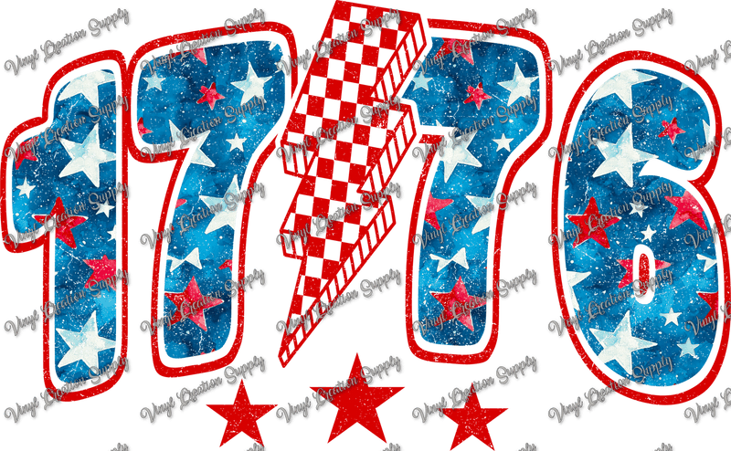 1776 Lightning Bolt - Vinyl Creation Supply