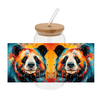Bears Colorful – Printed Libby Wrap (9.5" x 4.3" UV DTF) - Vinyl Creation Supply