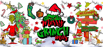 Grinch - 5 – Printed Libby Wrap (9.5" x 4.3" UV DTF) - Vinyl Creation Supply