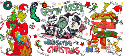Grinch - 7 – Printed Libby Wrap (9.5" x 4.3" UV DTF) - Vinyl Creation Supply