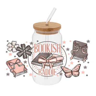 Bookish Baddie – Printed Libby Wrap (9.5" x 4.3" UV DTF) - Vinyl Creation Supply