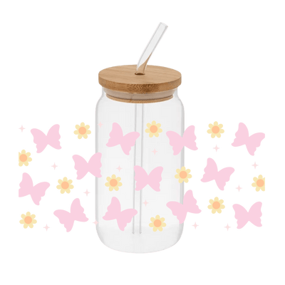 Boho Butterly– Printed Libby Wrap (9.5" x 4.3" UV DTF) - Vinyl Creation Supply