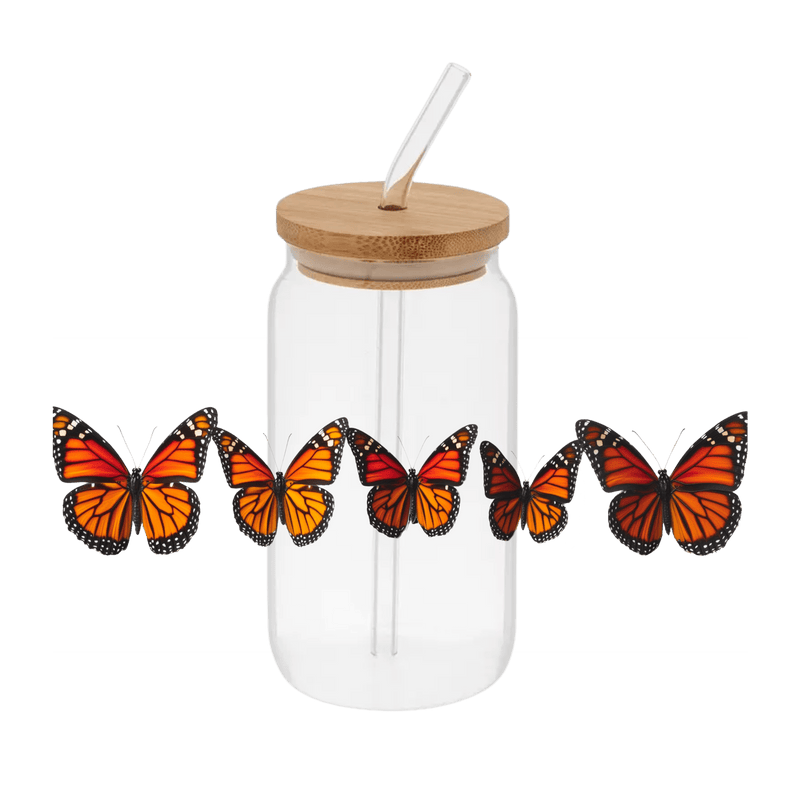 Butterflies – Printed Libby Wrap (9.5" x 4.3" UV DTF) - Vinyl Creation Supply