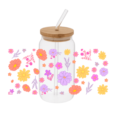 Colorful Flowers – Printed Wrap - Vinyl Creation Supply