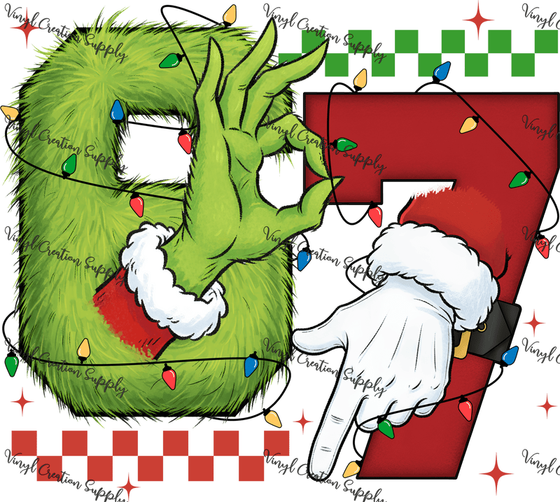 6 7 Hands Christmas - Vinyl Creation Supply