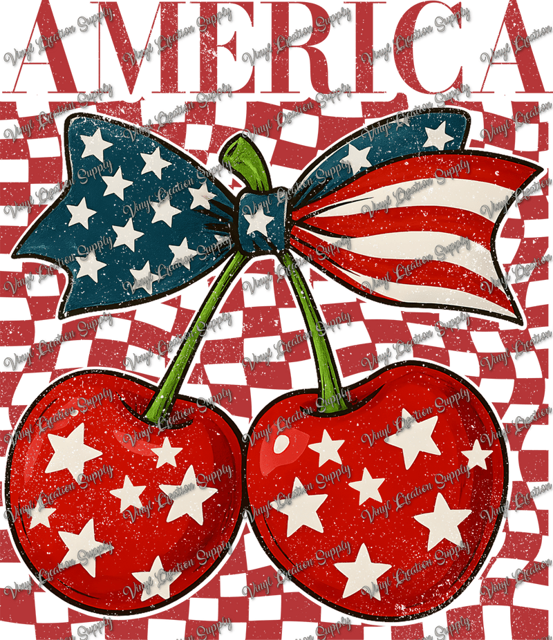 America Retro Cherry - Vinyl Creation Supply
