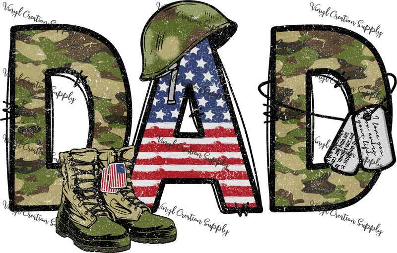 Army Military Dad - Vinyl Creation Supply