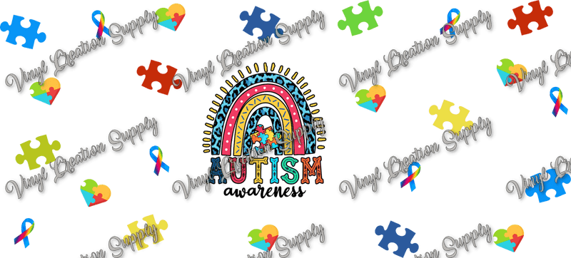 Autism Puzzle– Printed Wrap - Vinyl Creation Supply