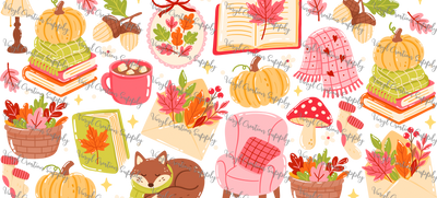 Autumn Bookish – Printed  Wrap