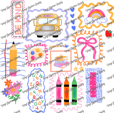 Back To School Doodle 1 - Vinyl Creation Supply