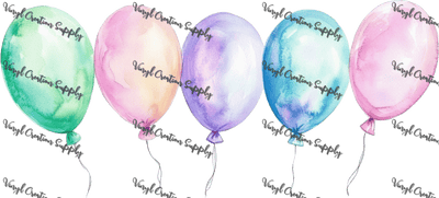Balloons – Printed Libby Wrap (9.5" x 4.3" UV DTF) - Vinyl Creation Supply