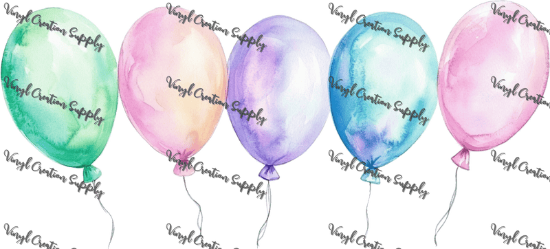 Balloons – Printed Libby Wrap (9.5" x 4.3" UV DTF) - Vinyl Creation Supply
