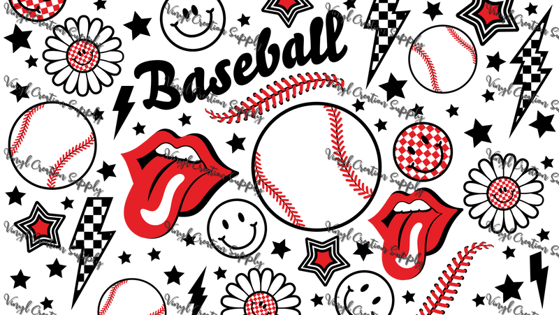 Baseball Tongue– Printed Wrap - Vinyl Creation Supply