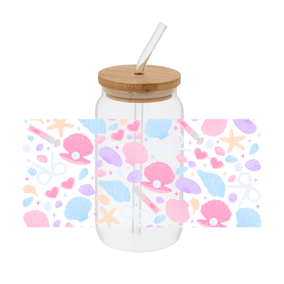 Beach Coquette – Printed Libby Wrap (9.5" x 4.3" UV DTF) - Vinyl Creation Supply