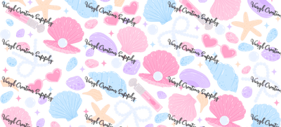 Beach Coquette – Printed Libby Wrap (9.5" x 4.3" UV DTF) - Vinyl Creation Supply