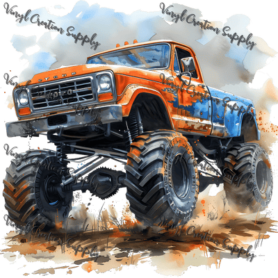 Big Tire Truck 1 - Vinyl Creation Supply