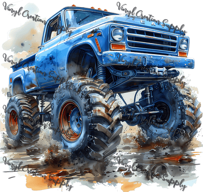 Big Tire Truck 2 - Vinyl Creation Supply
