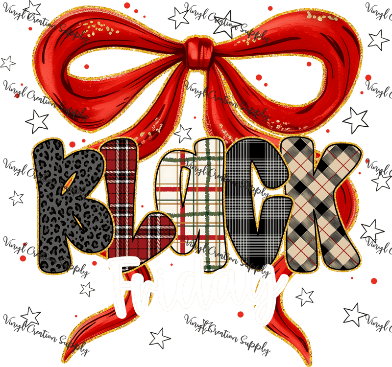 Black Friday Bow 2 - Vinyl Creation Supply