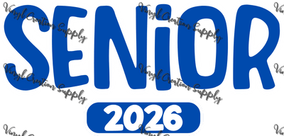Blue Senior 2026 - Vinyl Creation Supply