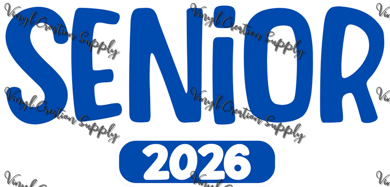 Blue Senior 2026 - Vinyl Creation Supply