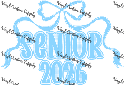 Blue Senior Bow 2026 - Vinyl Creation Supply