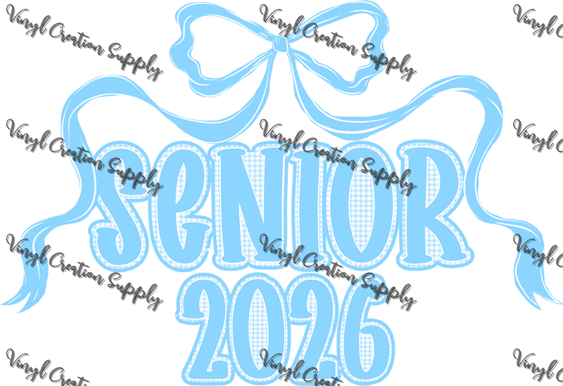 Blue Senior Bow 2026 - Vinyl Creation Supply