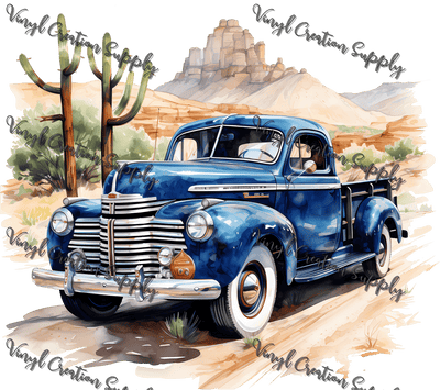 Blue Truck Desert - Vinyl Creation Supply