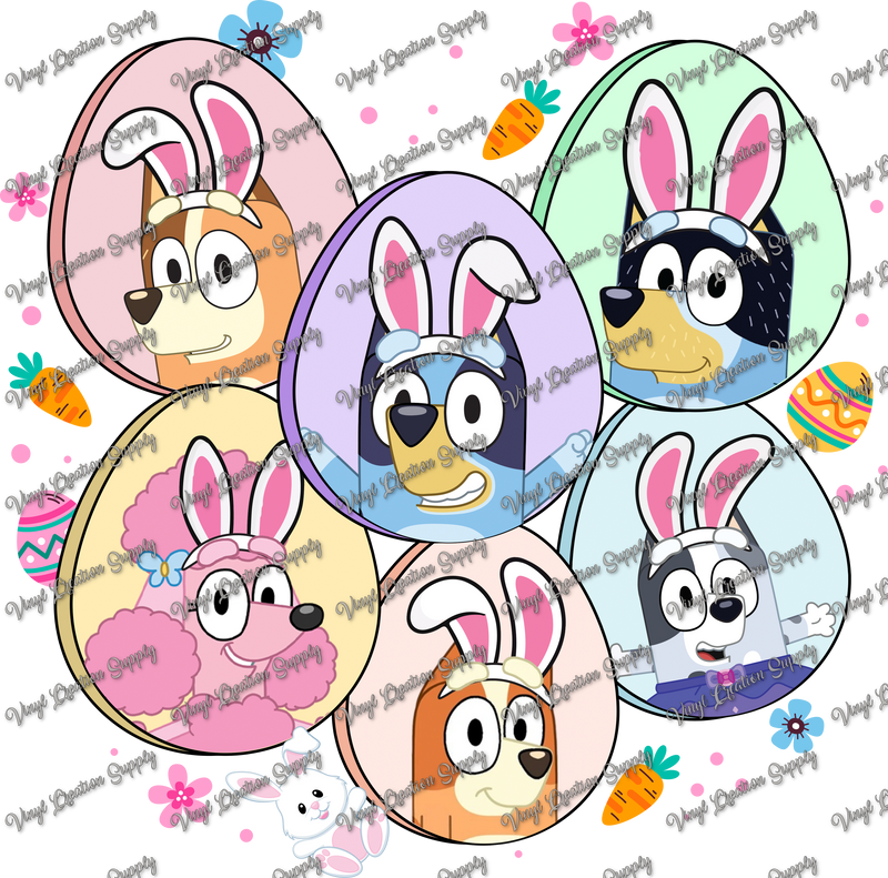 Easter Eggs Bluey