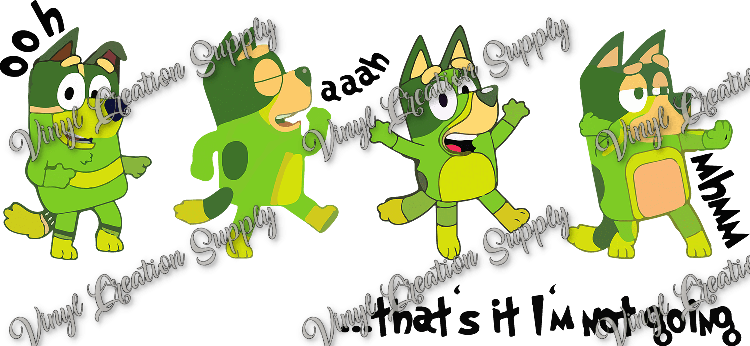 Bluey Not Going Christmas Vinyl Creation Supply