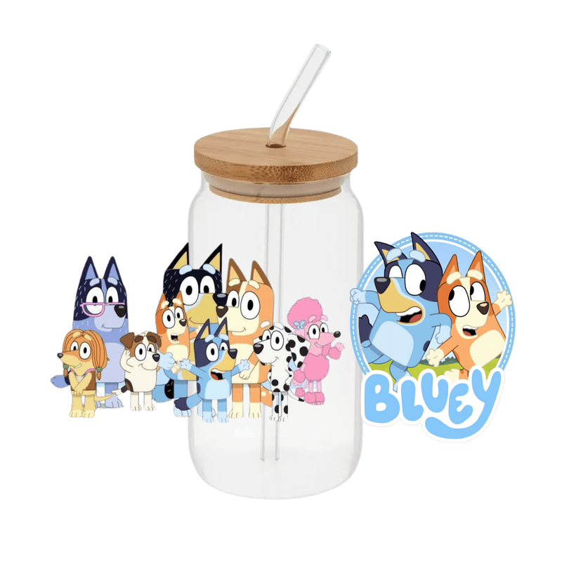 Bluey & Friends – Printed Libby Wrap (9.5" x 4.3" UV DTF) - Vinyl Creation Supply
