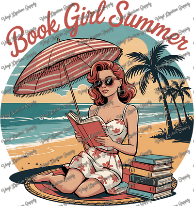 Book Girl Summer Retro - Vinyl Creation Supply