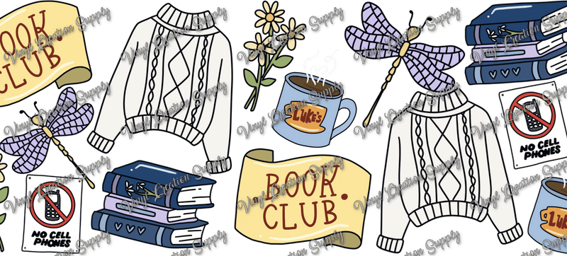 Book Club Sweaters – Printed Libby Wrap (9.5" x 4.3" UV DTF) - Vinyl Creation Supply
