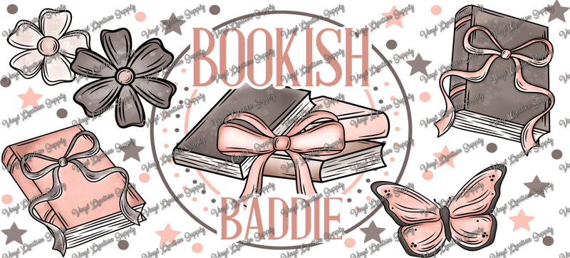 Bookish Baddie – Printed Libby Wrap (9.5" x 4.3" UV DTF) - Vinyl Creation Supply