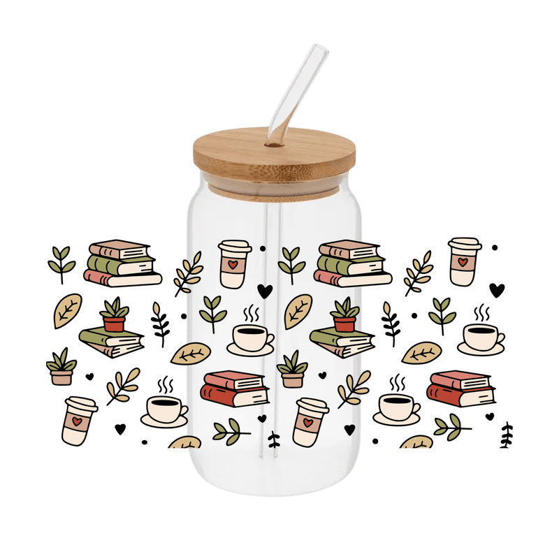 Books & Coffee – Printed Wrap - Vinyl Creation Supply
