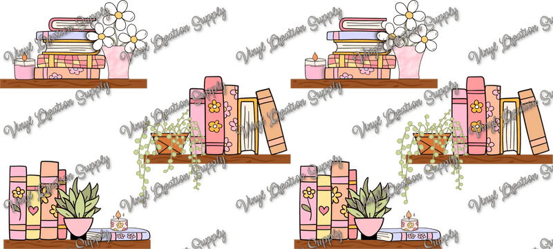 Bookshelf – Printed Wrap - Vinyl Creation Supply