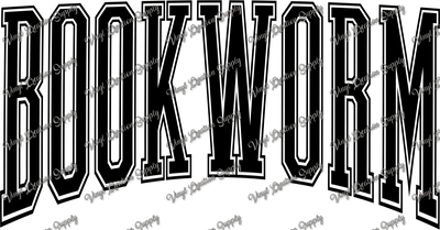 Bookworm Black - Vinyl Creation Supply
