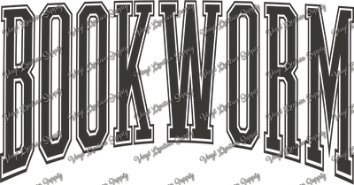 Bookworm Grey - Vinyl Creation Supply