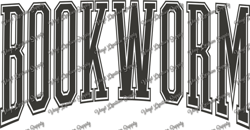 Bookworm Grey - Vinyl Creation Supply