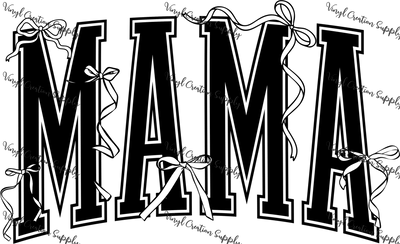Bow Mama in Black - Vinyl Creation Supply